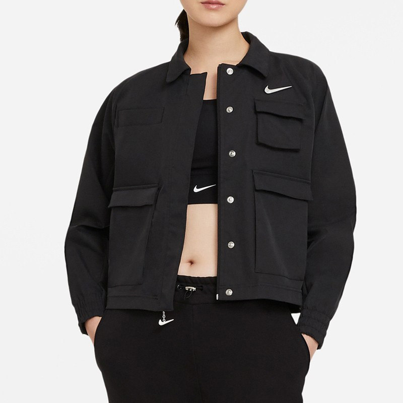 NIKE耐克外套工装女春秋季新款轻便运动休闲立领夹克CZ8900-010,运动服/休闲服装,运动茄克/外套,淘宝优惠券,粉丝福利购,淘宝优惠卷