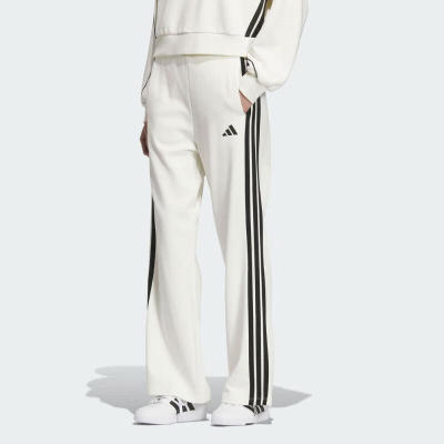 阿迪达斯adidas卫裤女子运动裤垂坠挺阔直筒裤宽松休闲长裤KC0045