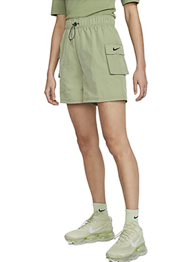 Nike耐克女子新款休闲工装高腰梭织机能运动短裤DM6248-386