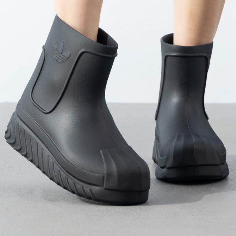 adidas阿迪达斯新款黑色高帮靴运动鞋套筒式雨靴休闲鞋子IG3029