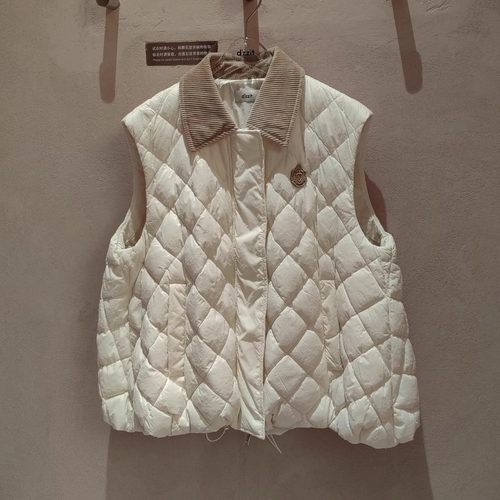 3J3K201吊牌1890小地素dzzit专柜正品2025秋六波保暖羽绒马甲