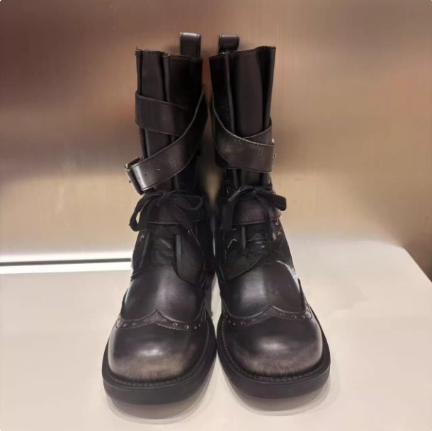 3J4T402吊牌2695小地素dzzit专柜正品2025冬一波女士黑色短靴