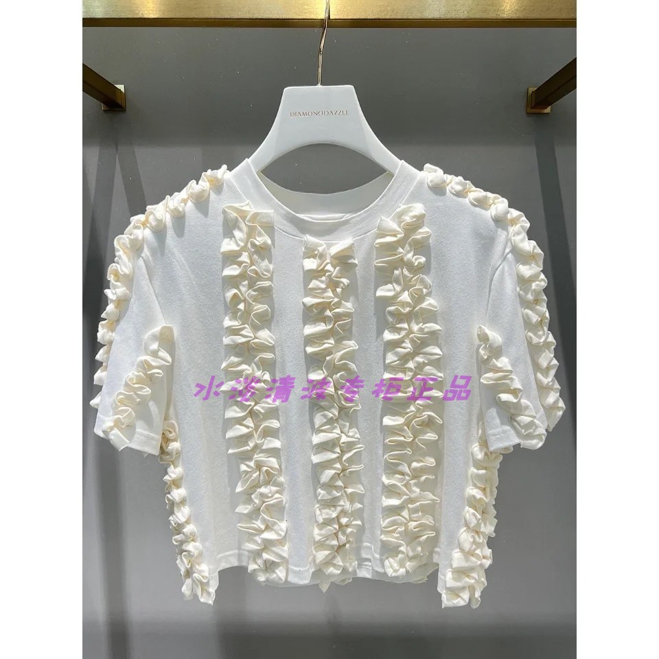 1D3B306吊牌2590元D高地素专柜正品2021秋女士短袖T恤