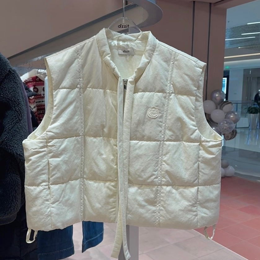 3J1K103吊牌1890小地素dzzit专柜正品2025春女士羽绒背心