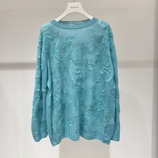 2J4E496吊牌2899大地素DAZZLE专柜正品 上衣 2025冬女毛织长袖