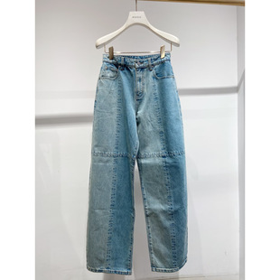 2J4R606吊牌1399大地素DAZZLE专柜正品 2025冬女牛仔锥形裤