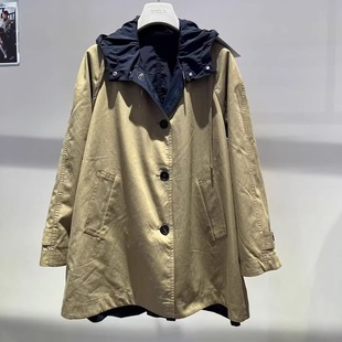 2J4F607吊牌2999大地素DAZZLE专柜正品 2025冬女风衣