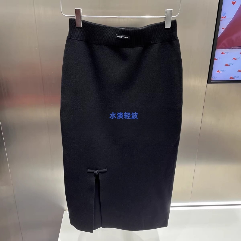 3I4E714吊牌995小地素dzzit专柜正品2024冬女士针织半裙火
