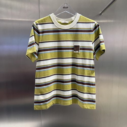 3J3B312吊牌595小地素dzzit专柜正品2025秋四波女士条纹T恤
