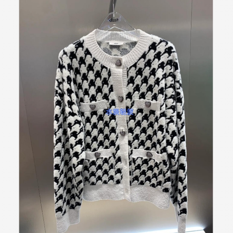 3H1E550吊牌1490小地素dzzit专柜正品2023春女士针织开衫外套上衣