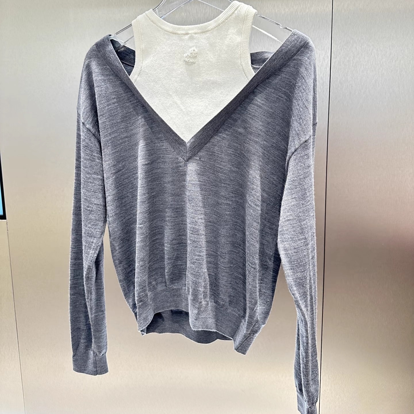 3J1E407吊牌1190小地素dzzit专柜正品2025春女士毛织长袖
