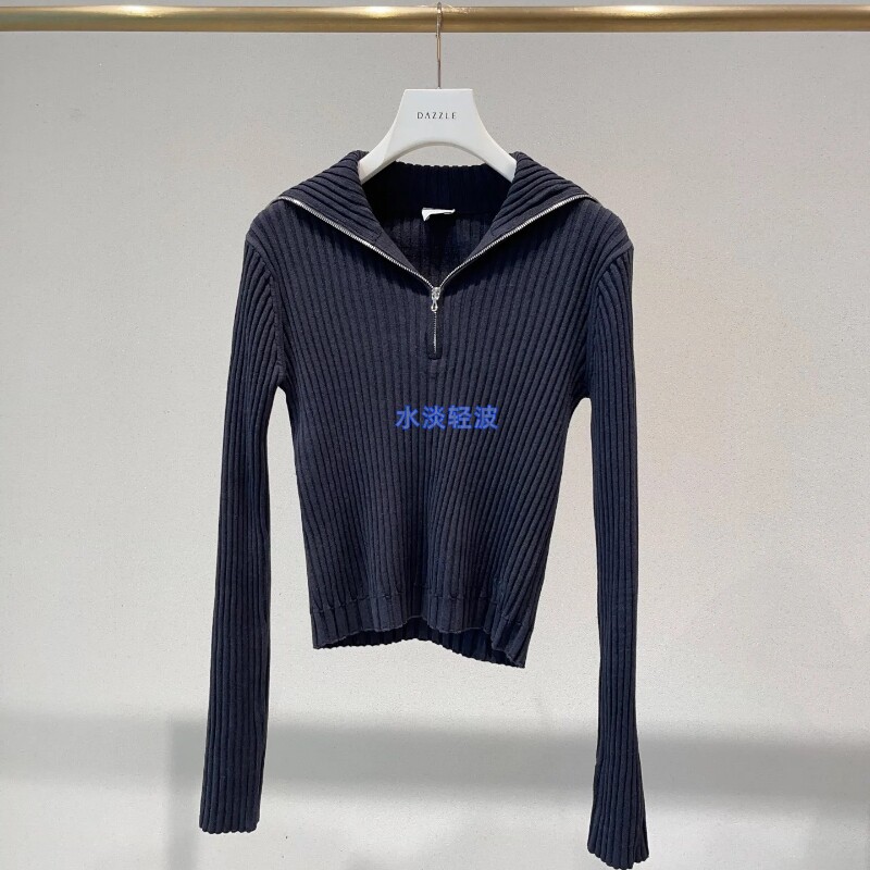 2I4E451吊牌1699大地素DAZZLE专柜正品2024冬高领套头长袖毛衫火