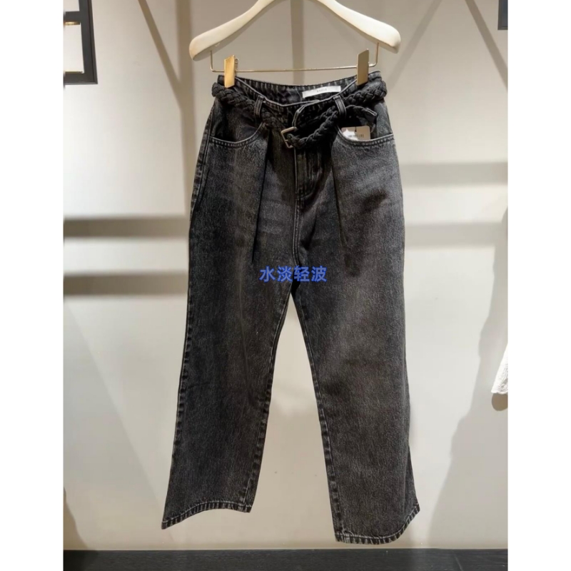 2E2R616吊牌1399大地素DAZZLE专柜正品2022夏女士牛仔长裤休闲裤