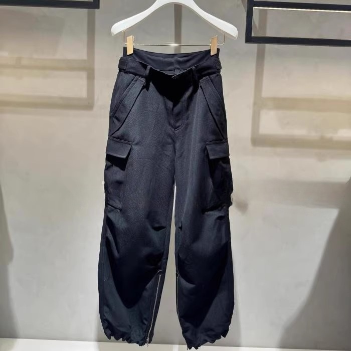 1H4Q401吊牌3590元D高地素专柜正品2023冬女士弹力腰头工装裤