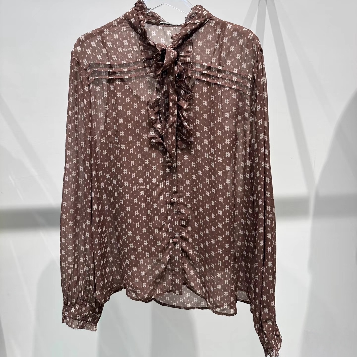 3I4B420吊牌1190小地素dzzit专柜正品2024冬女装衬衫