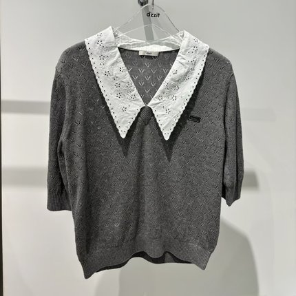 3J3E431吊牌1090小地素dzzit专柜正品2025秋一波女士针织衫