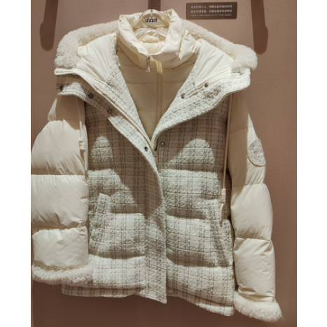 3J4K332吊牌3295小地素dzzit专柜正品2025冬五波女士羽绒服