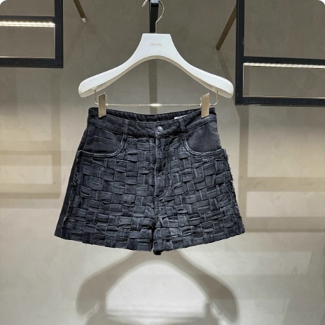 2H3R109吊牌1499大地素DAZZLE专柜正品2023秋女士牛仔短裤
