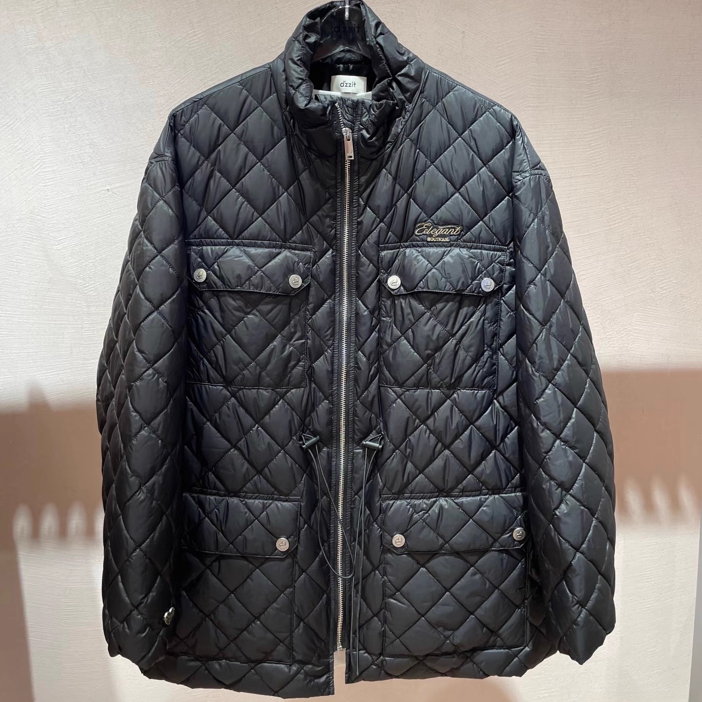 3I4K324吊牌1890小地素dzzit专柜正品2024冬女士中长羽绒火