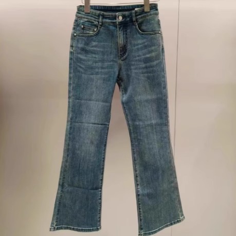 2J2R508吊牌1199大地素DAZZLE专柜正品2025夏女牛仔喇叭裤