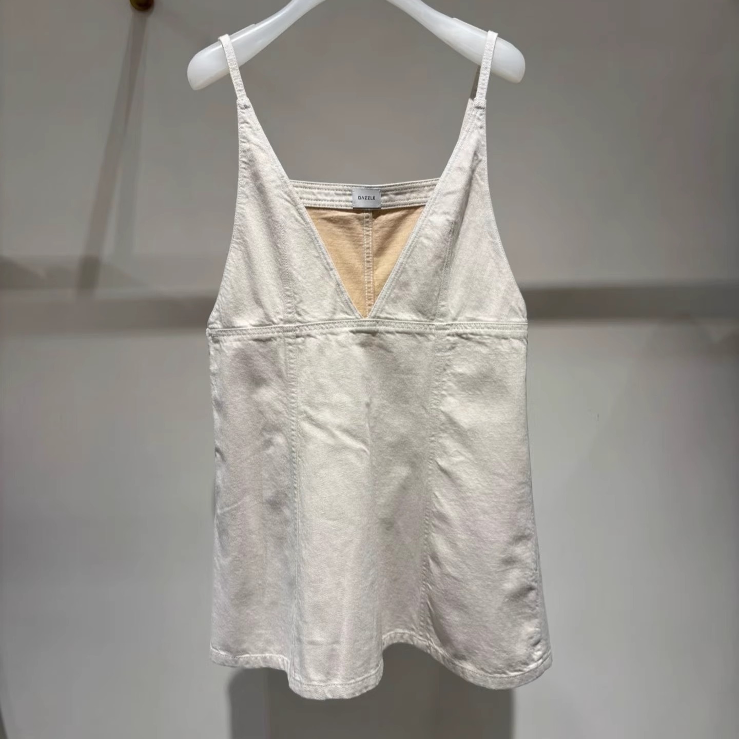 2J2RE11吊牌1599大地素DAZZLE专柜正品2025夏女无袖连衣裙