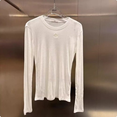 3J3B566吊牌795小地素dzzit专柜正品2025秋六波女士圆领长袖T恤