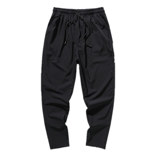 轻熟风男装高级感炸街裤子男配马丁靴的修身小脚裤痞帅高腰烟管裤