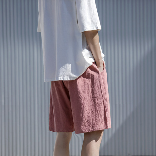 纯棉五分大裤衩沙滩裤子宽松休闲