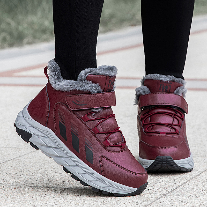 冬季新加厚高帮棉鞋加绒保暖鞋