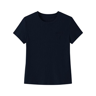 T恤13 韩系松弛感三角标麻料短袖 61107 萍姐精选