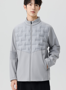 【萍姐精选】时尚拼接休闲羽绒服89828