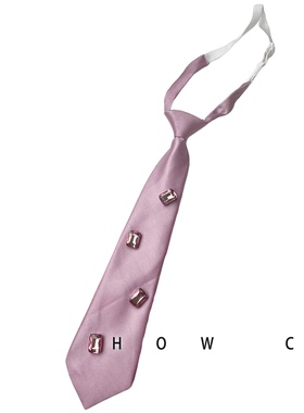 HOW CL自制亮面款舞蹈比赛节目拍照主持短款免打小领带