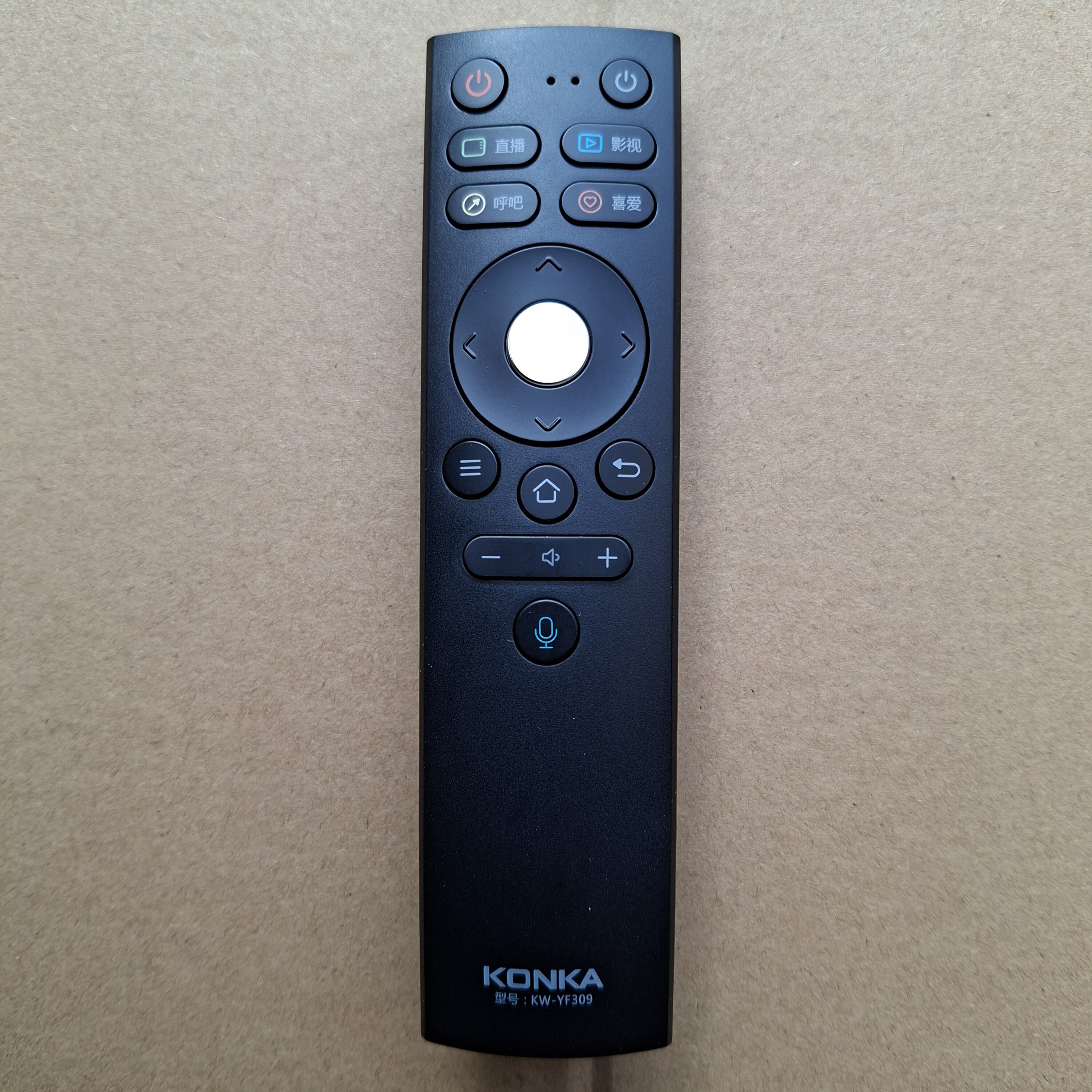 原装康佳电视机语音遥控器KW-YF309C 309 LED55/65T2 G55US G65UC