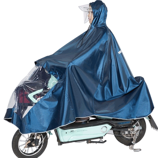 雨衣电瓶车成人男女摩托车电动车电动自行车双人雨衣雨披加大加厚