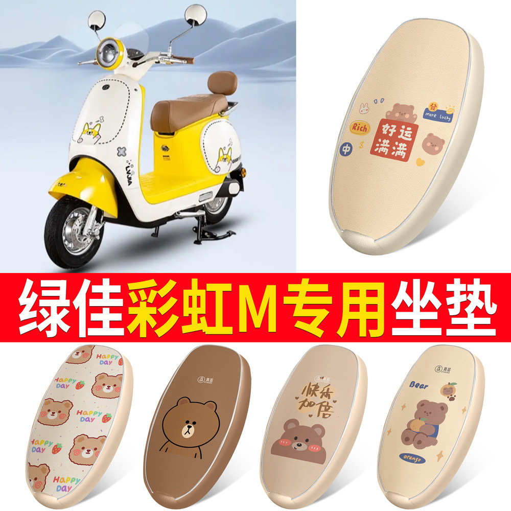 【绿佳彩虹M】适用皮革坐垫
