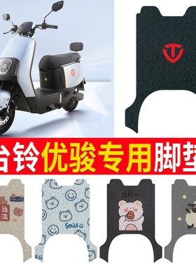 适用于台铃优骏电动车脚垫TL1200DT-53T丝圈脚踩垫座套防水脚踩垫