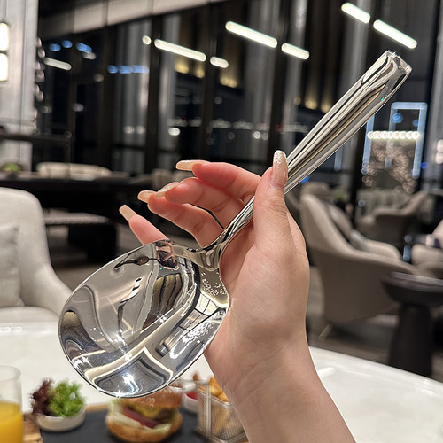 分餐勺好大好大分餐勺不锈钢