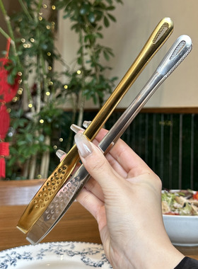 【居家就能方便烤】韩式长柄烤肉夹食品夹炸面条防烫面包夹凉菜夹