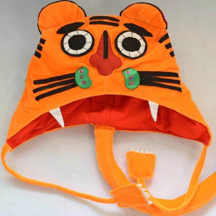 周星驰虎头帽 纯手工鹿鼎记帽子 虎头帽子老虎帽 搞笑舞台演出