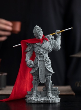 国潮斗战胜佛齐天大圣孙悟空摆件家居玄关桌面装饰工艺品鱼缸造景