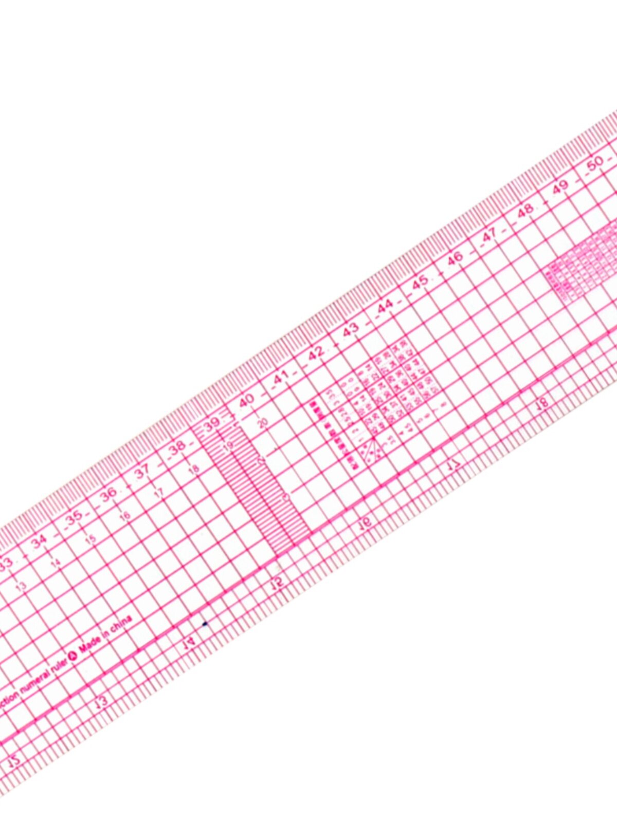 A55 다기능 등급 눈금자 맞춤형 소프트 눈금자 스탠딩 커팅 푸시 보드 눈금자 패턴 룸 의류 눈금자 55 CM + 인치 패턴 만들기 눈금자