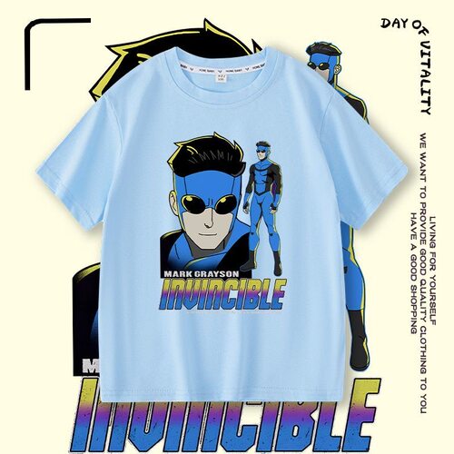 Invincible无敌少侠男童夏装短袖T恤儿童夏季多巴胺冰感半袖上衣8