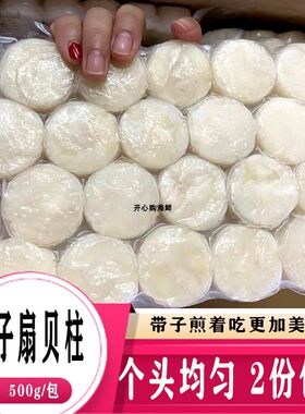 冷冻带子贝柱超大瑶柱速冻合成扇元贝大带子肉海鲜澳带 500g/包
