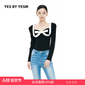 YESBYYESIR轻解构蝴蝶结上衣