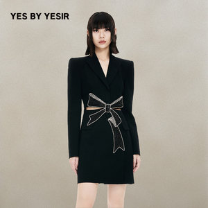 蛮好的人生&亲爱的仇敌同款YES BY YESIR叶谦蝴蝶结西装连衣裙