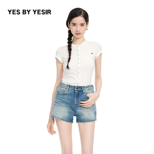 解构学院高弹T恤 YESIR叶谦原创设计25夏新款 YES