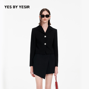 轻解构不对称短裤 YES 新款 YESIR叶谦原创设计25年春季