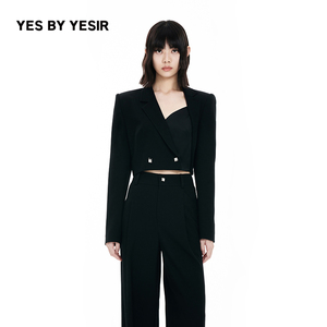 女杀手轻解构短款西服外套