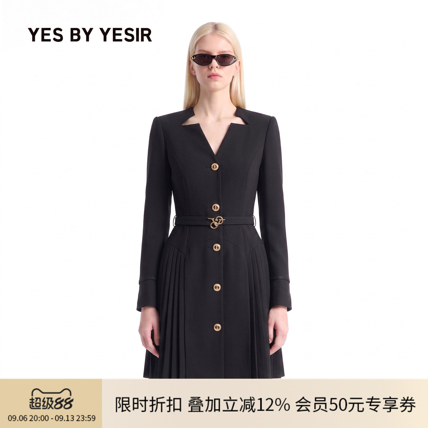 牛仔连衣裙城市通勤西装裙女