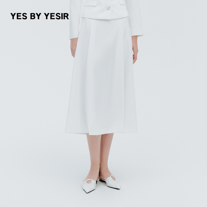 YES BY YESIR叶谦原创设计师2026春新款素然起禅下装裙半身裙,女装/女士精品,半身裙,淘宝优惠券,粉丝福利购,淘宝优惠卷